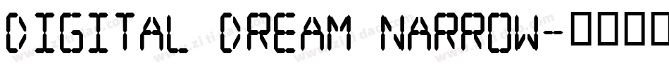 Digital dream Narrow字体转换
